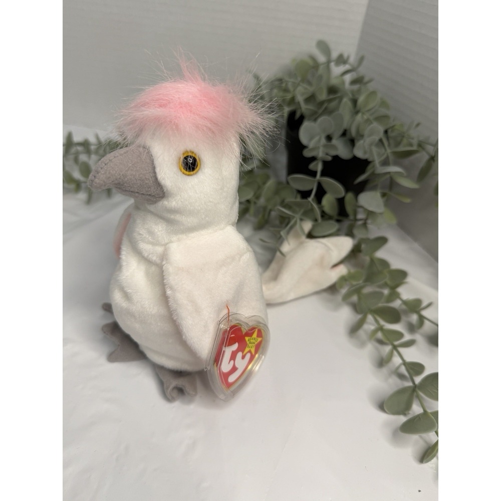 TY Beanie Babies KuKu the Cockatoo - NEW with Tags - 1998 - Retired